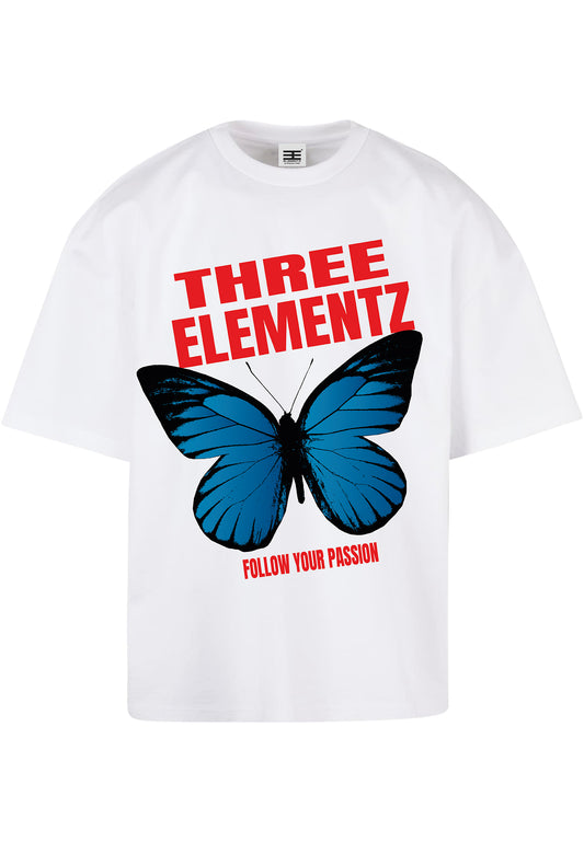 3E Butterfly Tee White